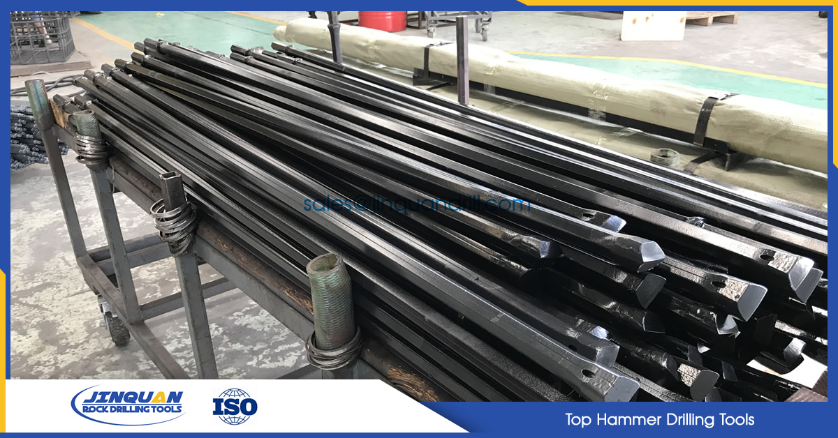 Integral drill steels